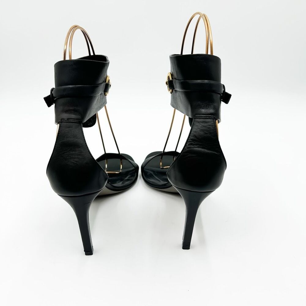 Gucci Heels Horsebit Black Leather Ursula Sandals 38, 8 - Picture 5 of 14